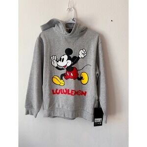 Lululemon Disney Steady State Pullover Hoodie Mickey Mouse Gray XS LM3FJ1S